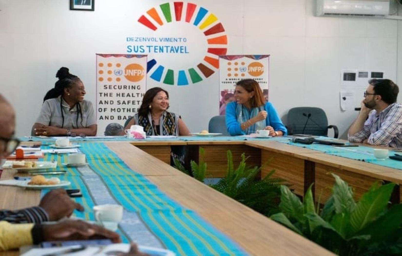 UNFPA Goodwill Ambassador Catarina Furtado at Kofi Annan Conference room in Timor-Leste. © UNFPA Timor-Leste.