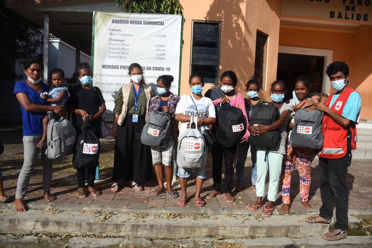 Floods in Timor-Leste have led residents to seek refuge in evacuation centers, like at Balide Catholic Church parish hall in the Dili capital neighbourhood, where UNFPA has distributed hygiene supplies among other relief efforts. @ UNFPA Timor-Leste