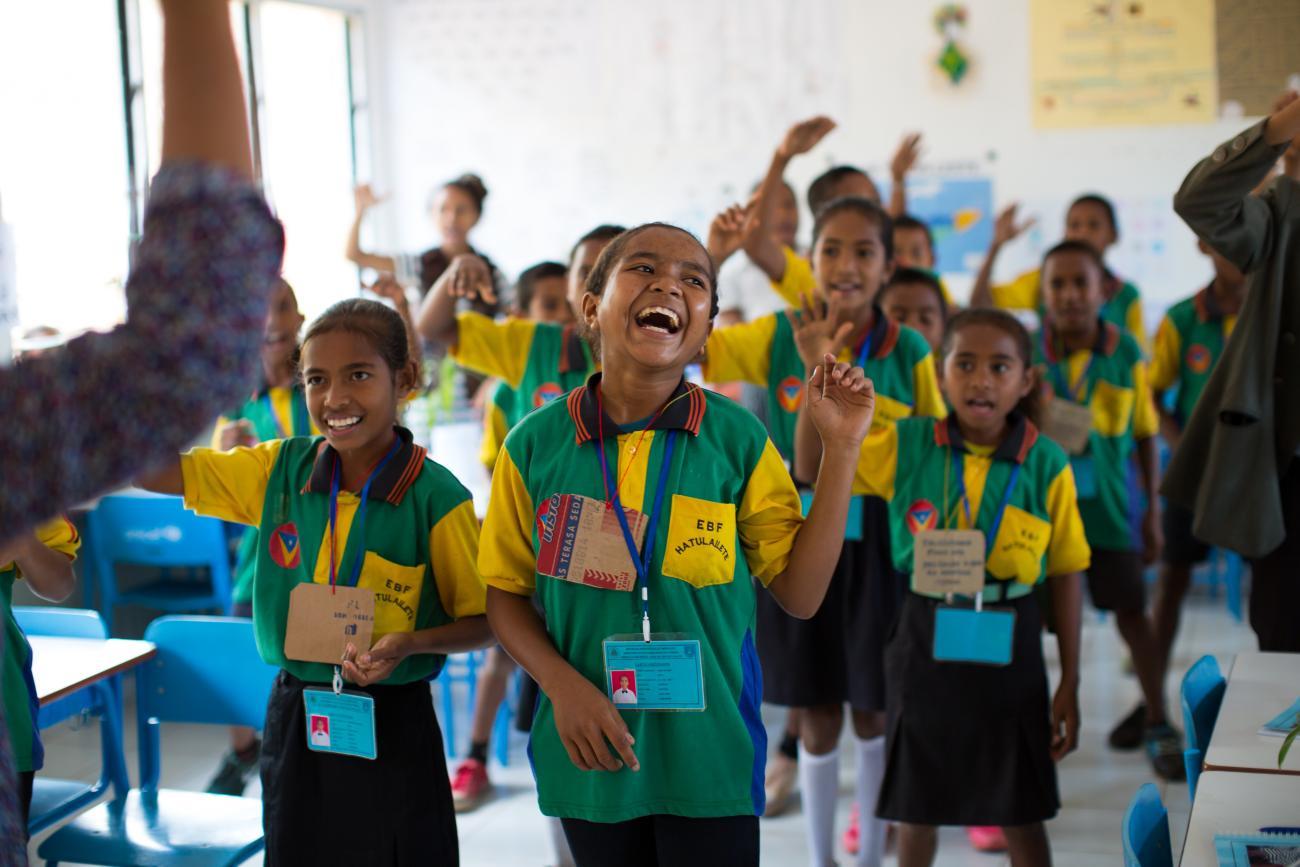 Improving the quality of education from early childhood development, through primary, secondary and tertiary education is a key challenge for the national authorities and UN country team in Timor-Leste.